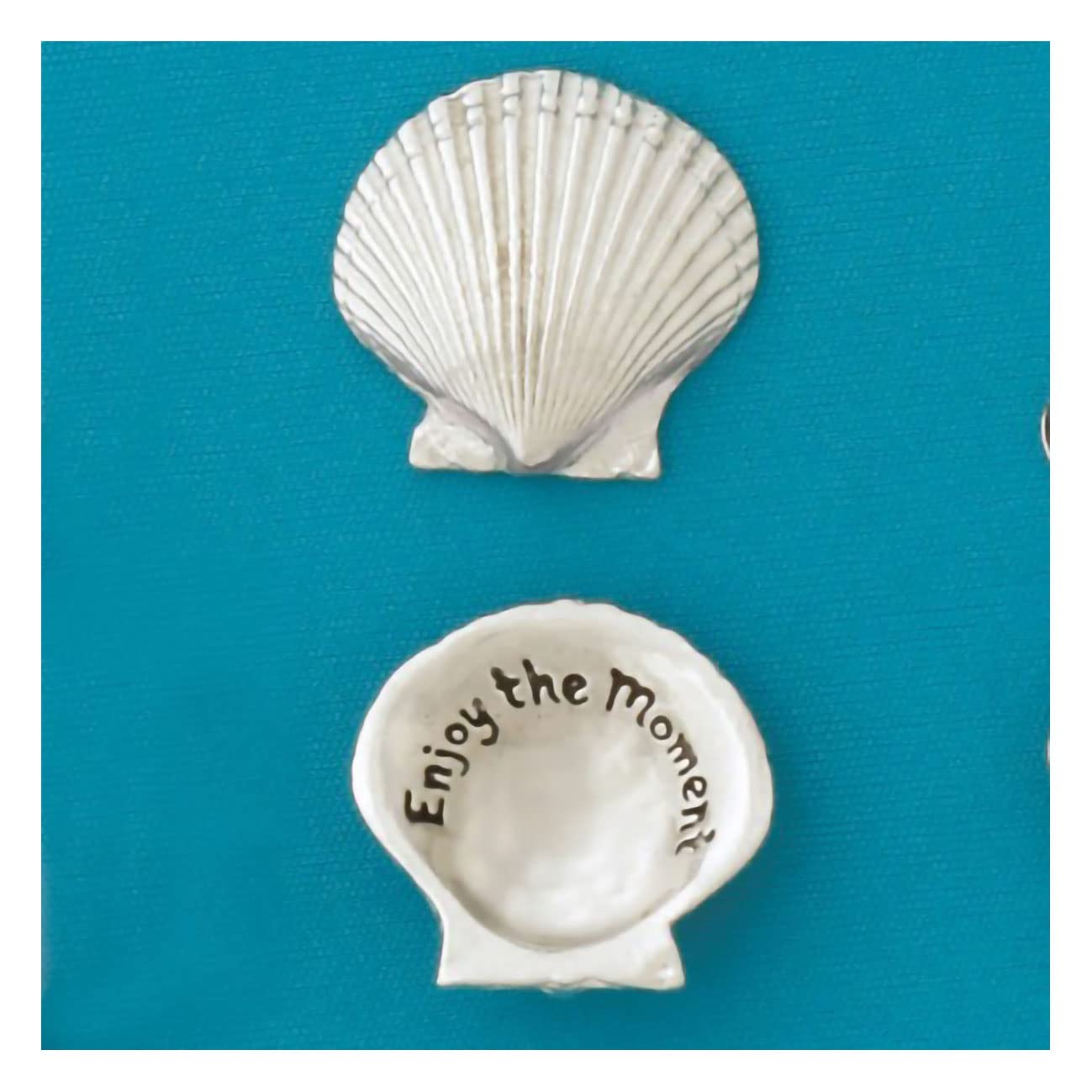 Basic Spirit Pocket Token Coin - Enjoy The Moment Medium Spirit Shell, Handcrafted Lead-Free Pewter