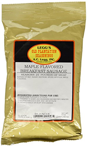 AC Legg Maple Flavored Breakfast Sausage Meat Seasoning 10 Ounces