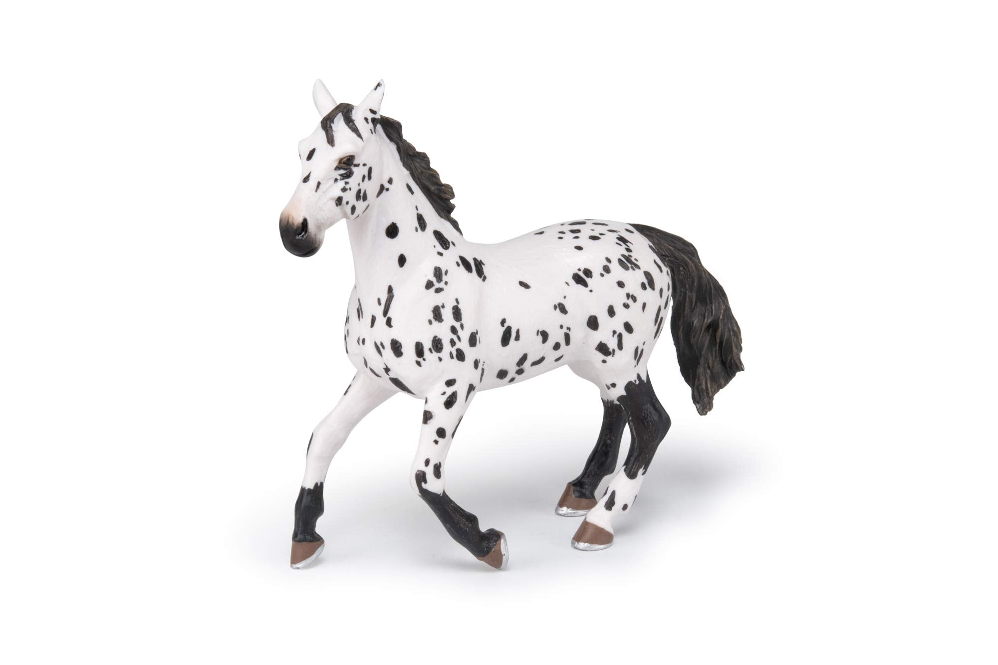 Figurine de cheval Appaloosa noir Papo, multicolore, taille unique
