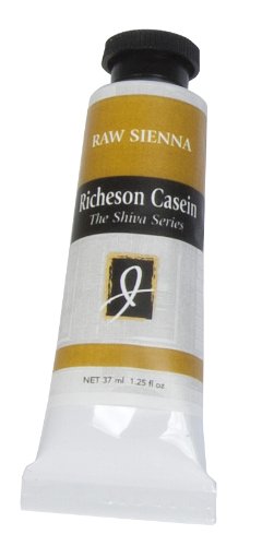 Colores de caseína para artistas Jack Richeson, 37 mililitros, color siena natural