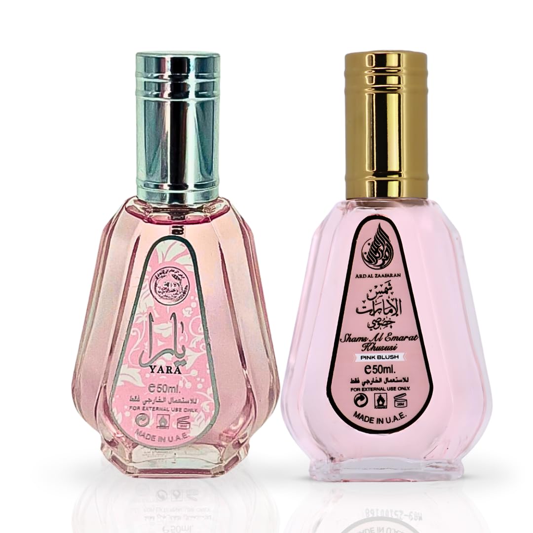 Ard Al Zaafaran Yara & Pink Blush Shams Al Emarat Khususi Bundle EDP Sprays 50ml (1.69 oz)