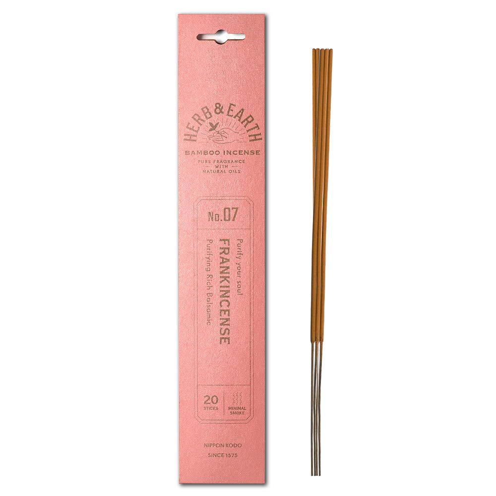 Incienso de bambú japonés Herb and Earth, incienso, 20 varillas