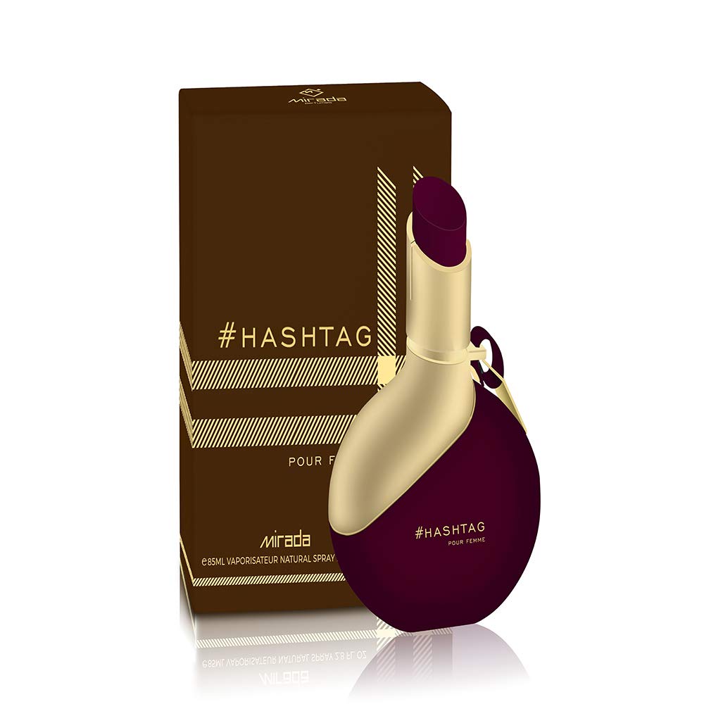 MIRADA Hashtag Eau de Parfum Spray for Women, 2.87 Fl Oz (85 mL)