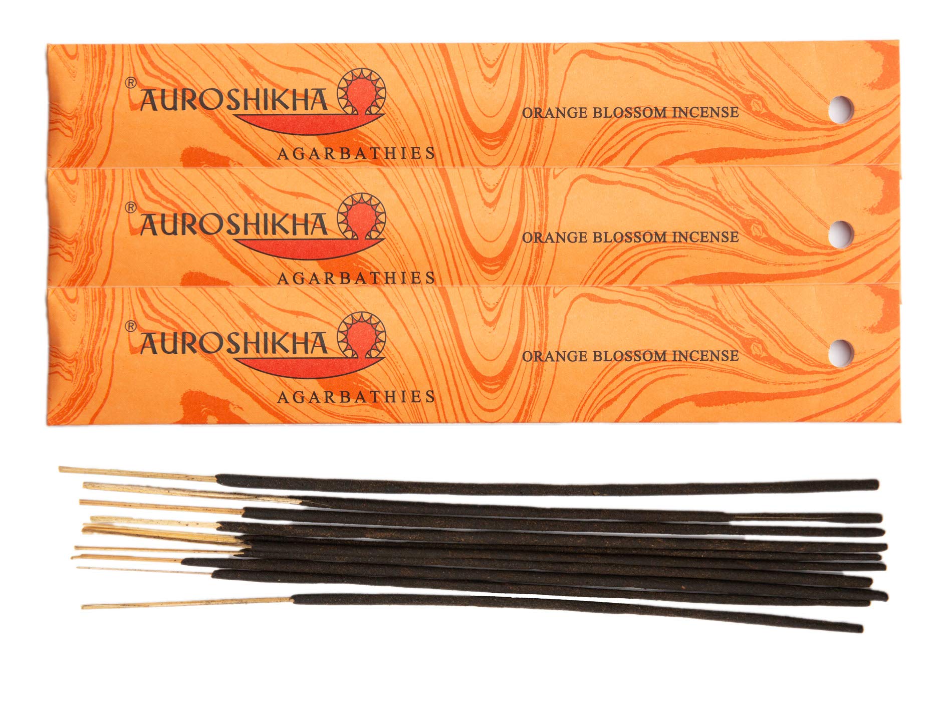 (Pack de 3) Encens à la fleur d'oranger Auroshikha 10 bâtons
