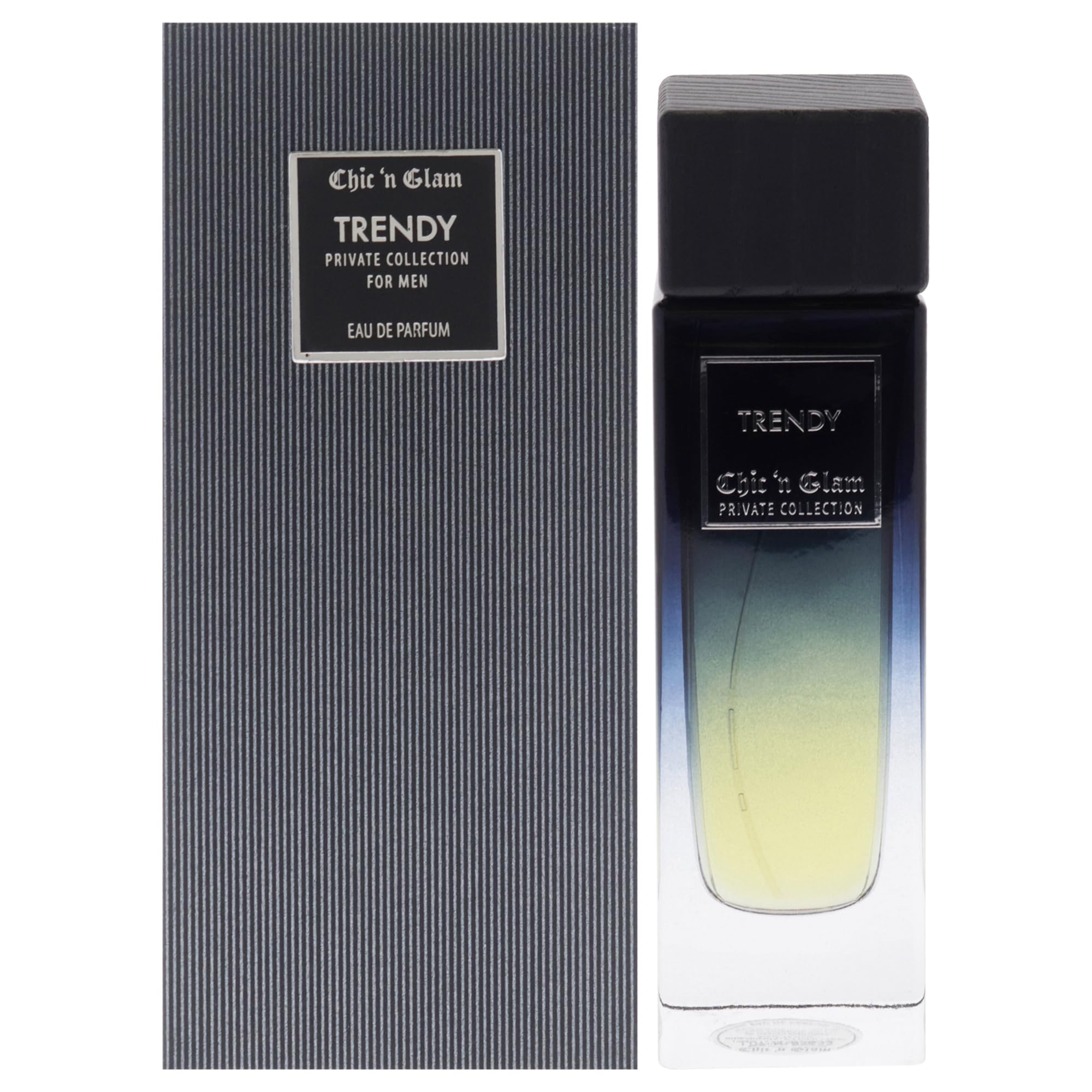 Chic N Glam Trendy Private Collection EDP Men Oriental Woody Scent 3.3 oz Spray
