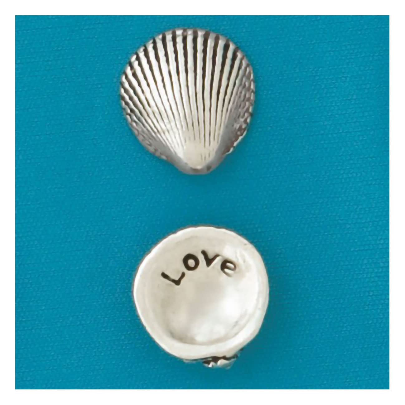 Basic Spirit Pocket Token Coin - Love Small Spirit Shell, Handcrafted Lead-Free Pewter