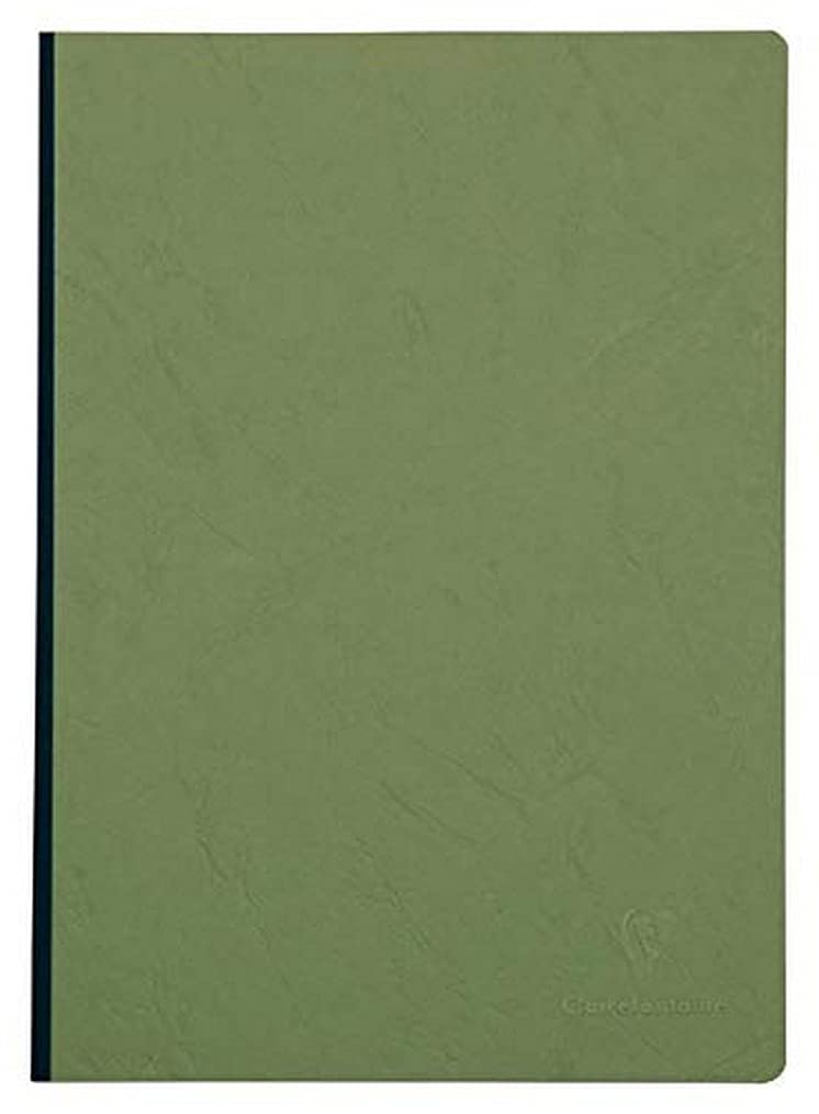 Cuaderno Clairefontaine de tapa dura con cierre elástico - Rayado 96 hojas - 8 1/4 x 11 3/4 - Verde
