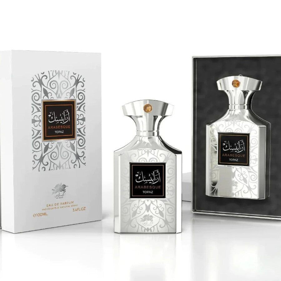 Emper Al Fares Arabesque Topaz Eau de Parfum Spray, 3.4 Fl Oz (100 ml)