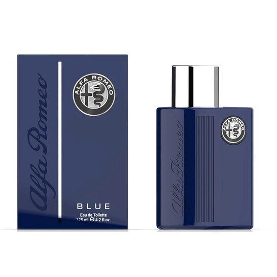 Alfa Romeo Blue for Men Eau de Toilette Spray 4.2 Fl Oz