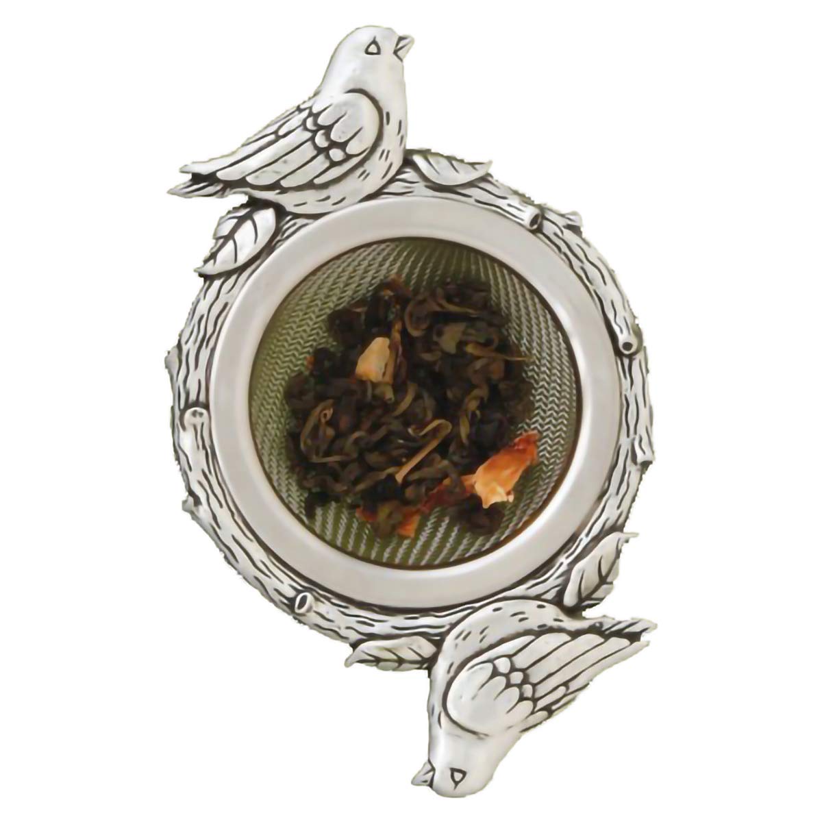 Colador de té Basic Spirit Dcor - Pájaros - Regalo para amantes del té, decoración única de diseño para el hogar para cócteles, té, hierbas, café y bebidas