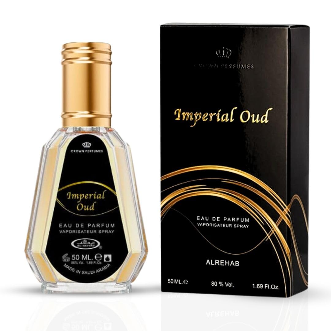 Al Rehab Imperial Oud Eau de Parfum Spray 1.69 Fl Oz (50 ml)