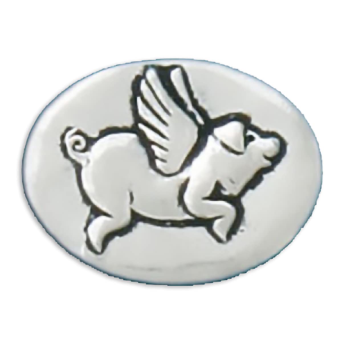 Moneda de bolsillo Basic Spirit: cerdo volador/Todo es posible: peltre artesanal, regalo de amor para hombres y mujeres, colección de monedas