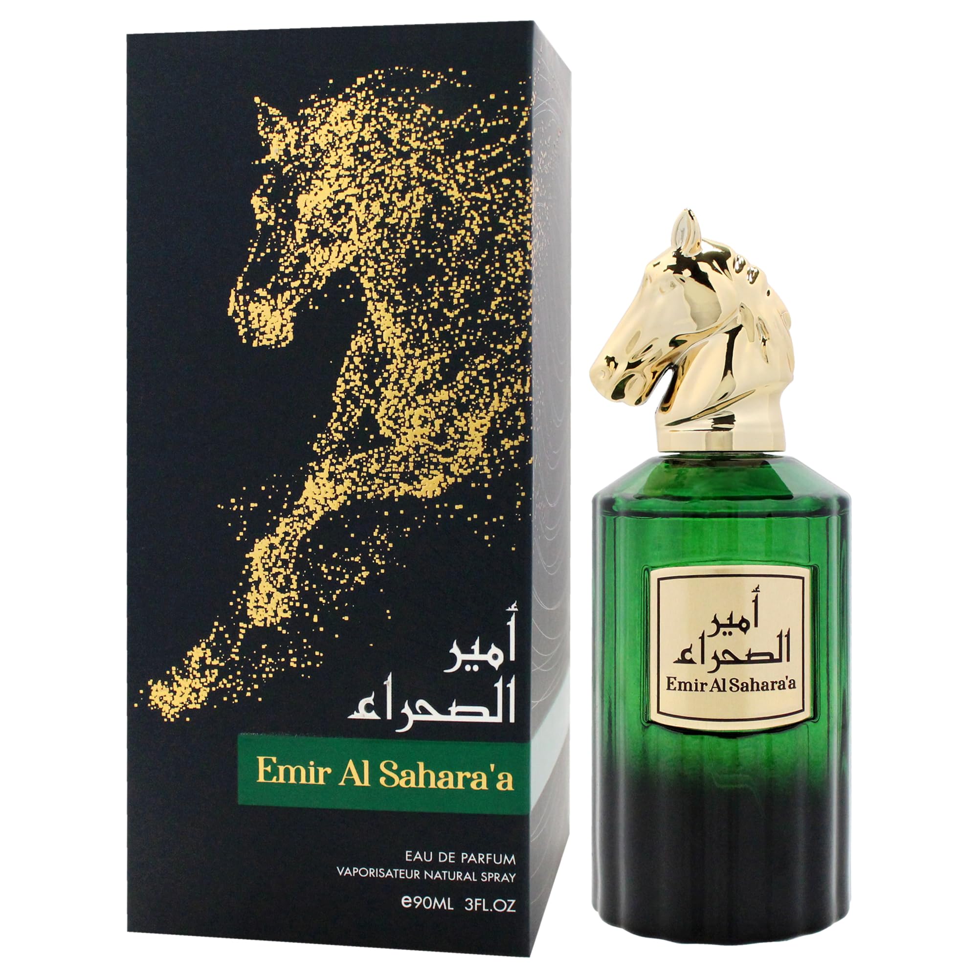 Risala Emir Al Sahara'a EDP for Men, Woody Floral Spicy Fragrance 3.0 oz Spray
