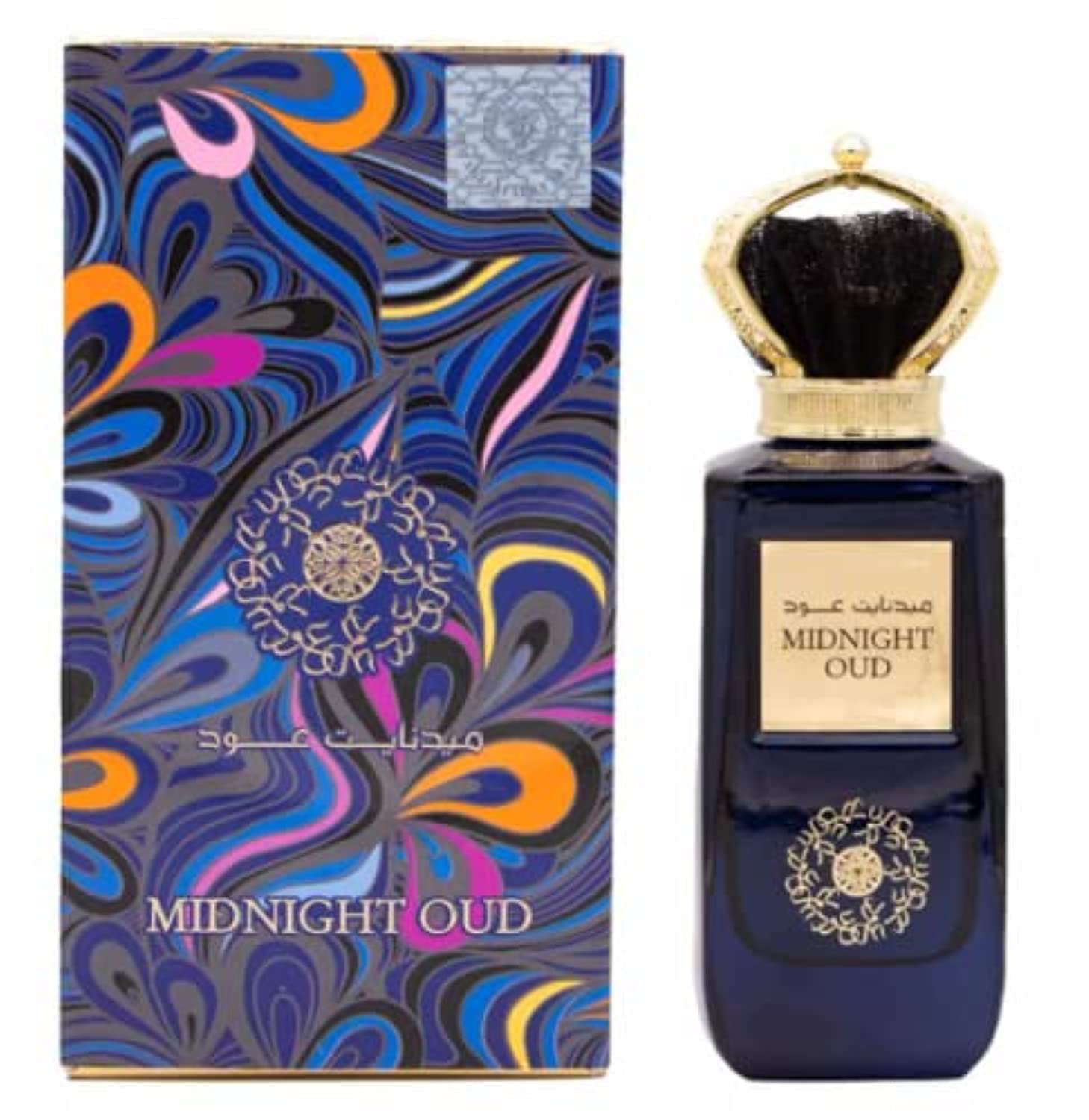 Ard Al Zaafaran Midnight Oud Eau de Parfum Spray para unisex, 3,4 onzas líquidas (100 ml)