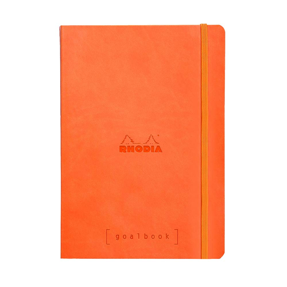 Rhodia Softcover Goalbook - Dot grid 224 Numbered pages - 6 x 8 1/4 - Tangerine