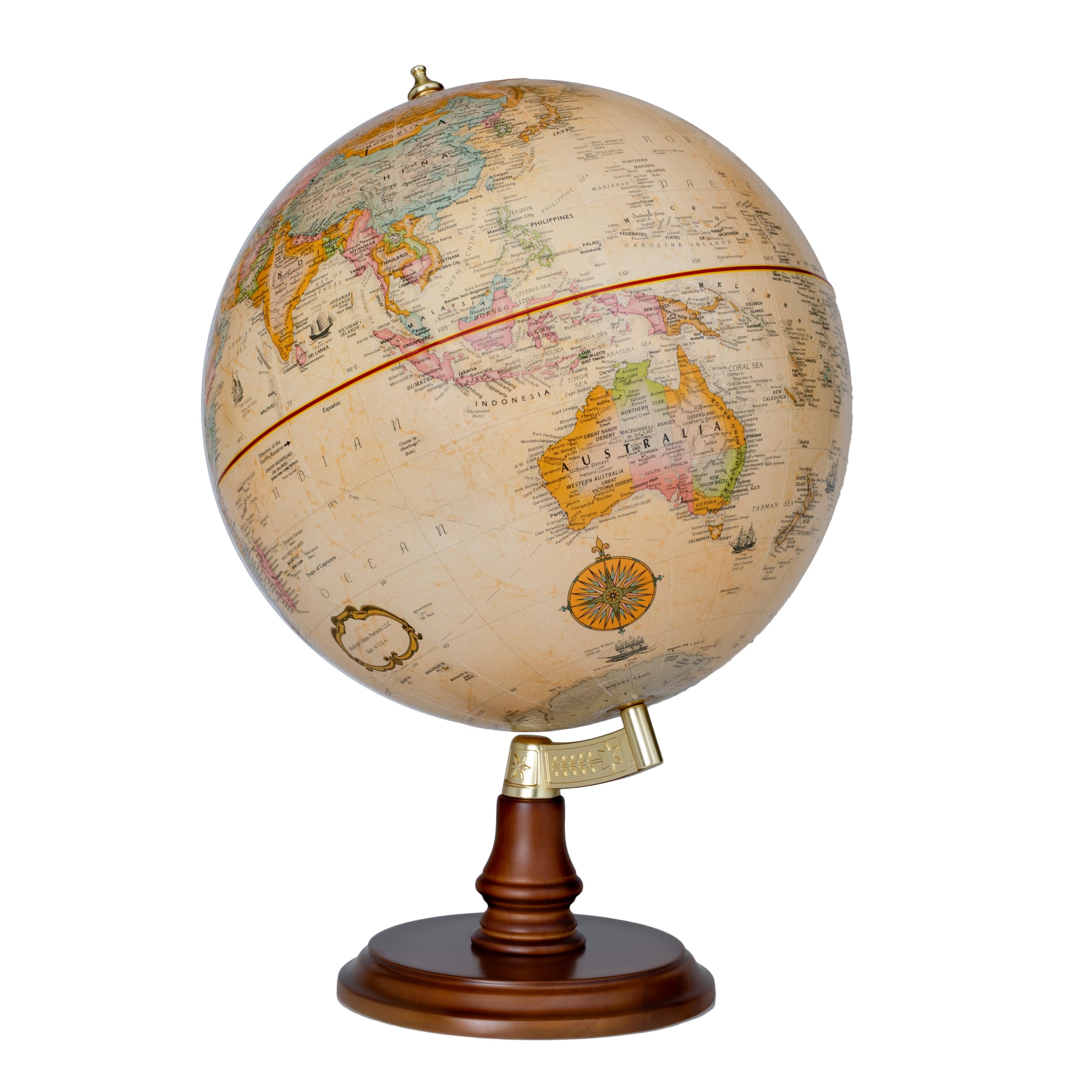 Replogle Globes Cranbrook Globe, Antique Ocean, 12-Inch Diameter
