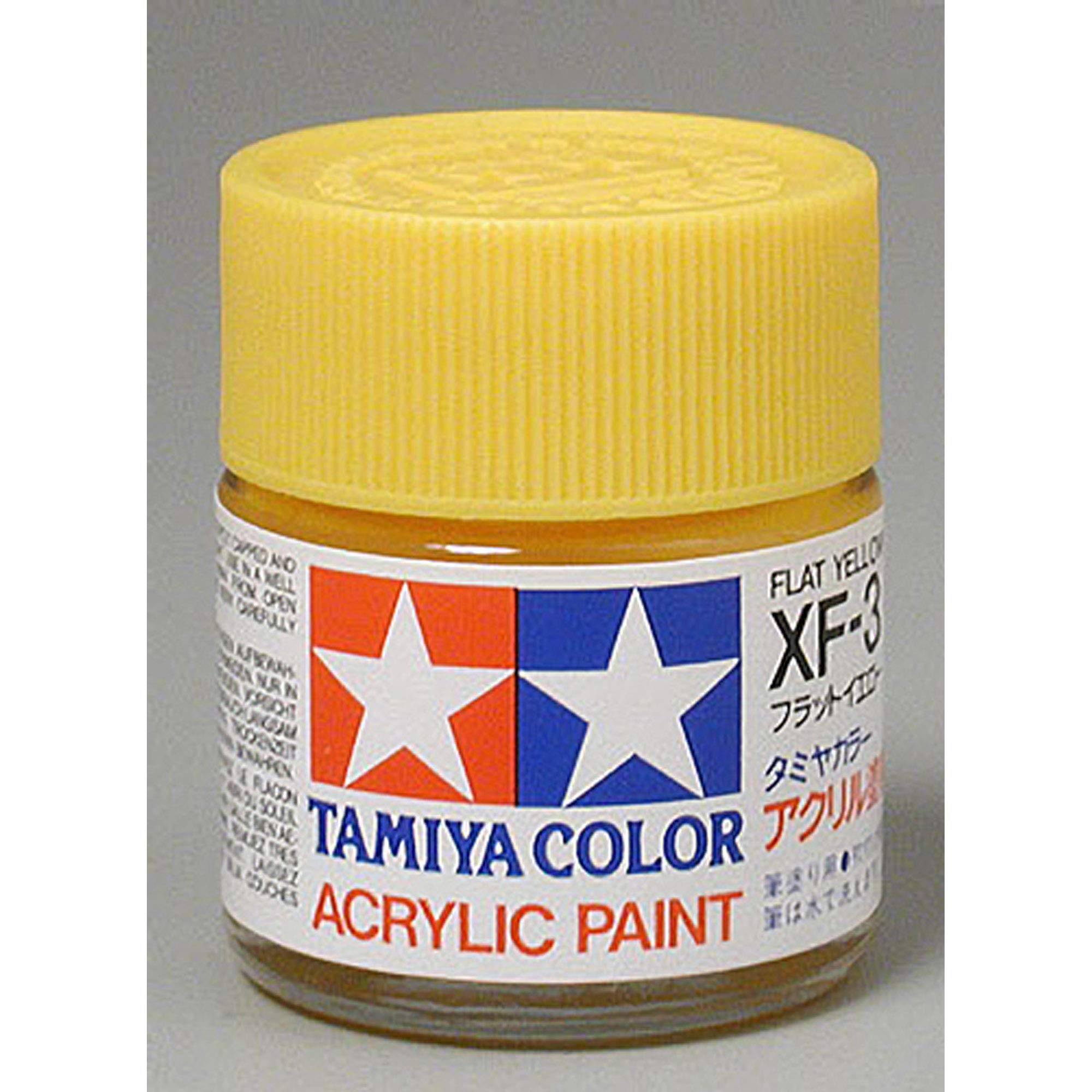 TAMIYA Acrylic XF3 Jaune mat TAM81303 Peinture pour plastiques Acrylique