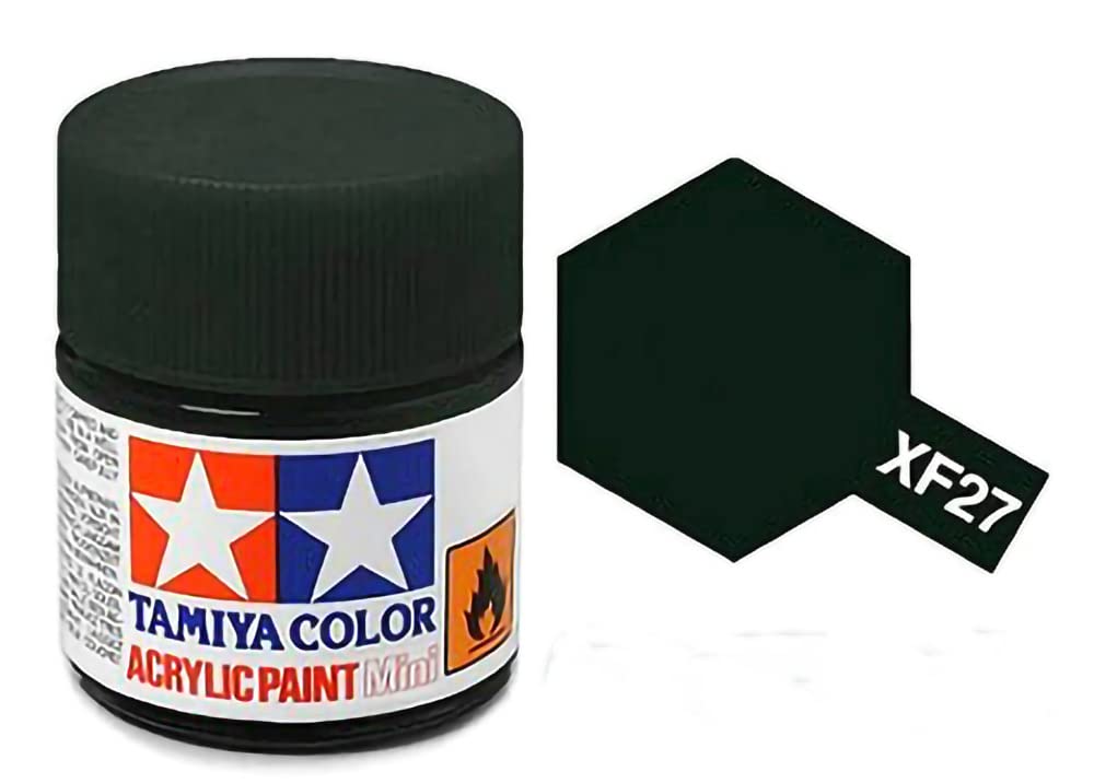 TAMIYA 81727 Acrylique Mini XF27 Noir Vert 1/3 oz