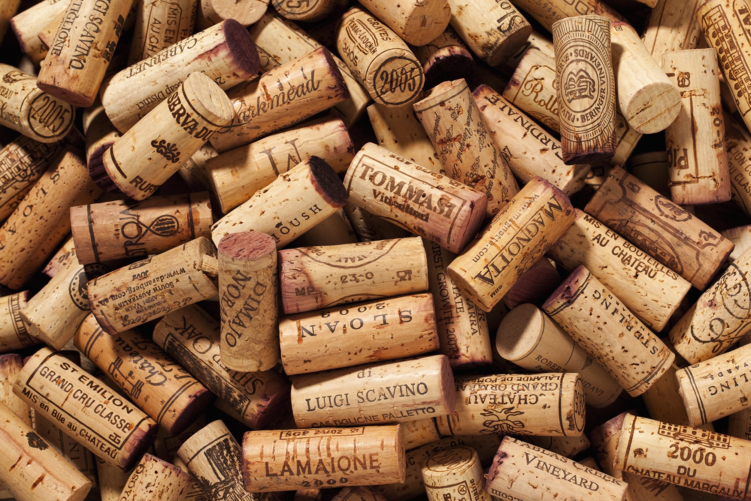 Corchos reciclados de primera calidad, corchos de vino naturales de todo el mundo - 100 unidades