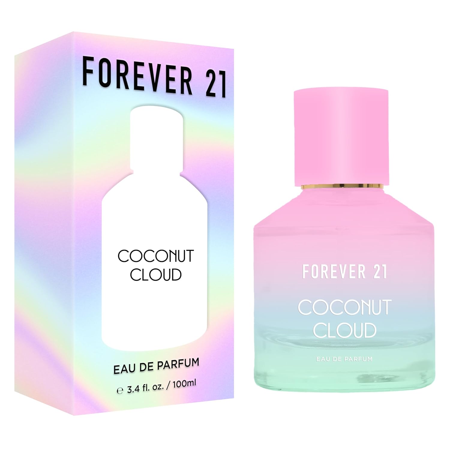 Forever 21 Coconut Cloud Eau de Parfum for Women, Coconut Amber, 3.4 Oz