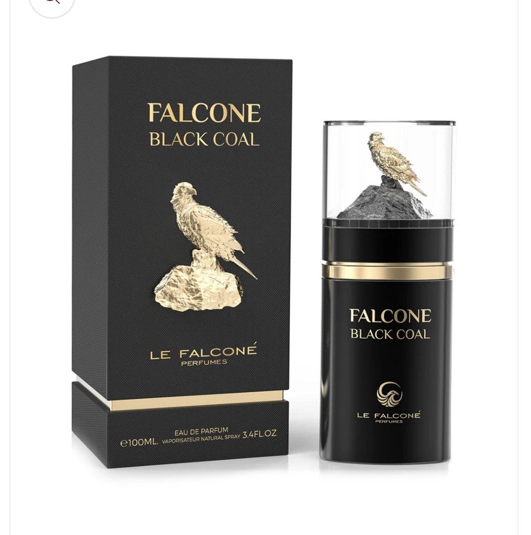 Le Falcone Black Coal Eau de Parfum Spray, 3.4 Fl Oz (100 ml)