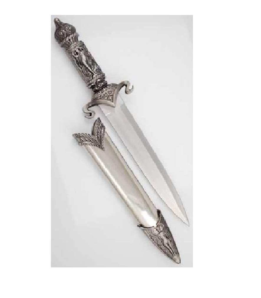 Couteau Athame fantaisie AzureGreen Déesse fluide Poignée et fourreau magnifiquement conçus Lame 13" au total
