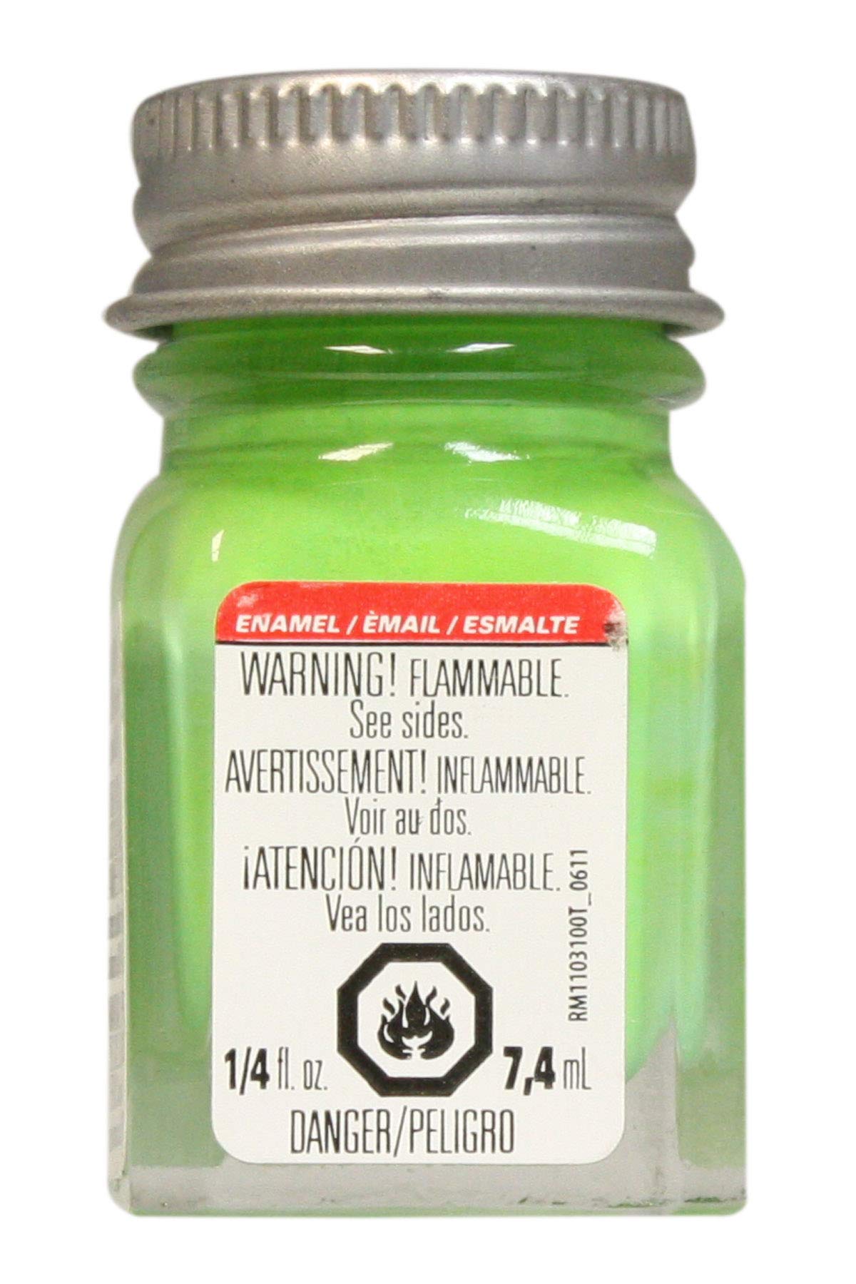Testors Enamel Paint - Gloss Sublime Green, 1/4 oz Bottle - 1125TT