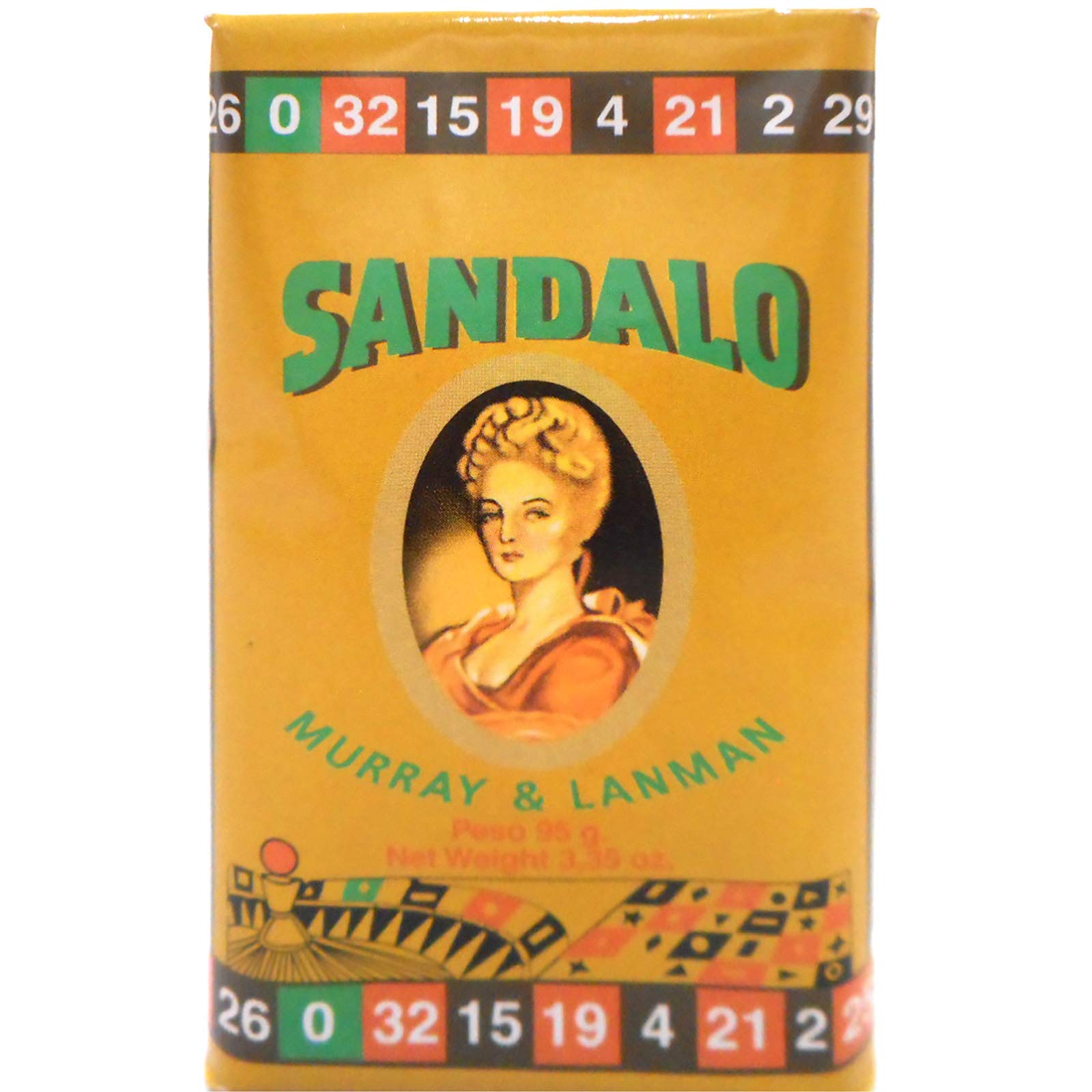 Murray & Lanman Sandalwood (Sandalo) Bar Soap, 3.35 Oz (95 grams)