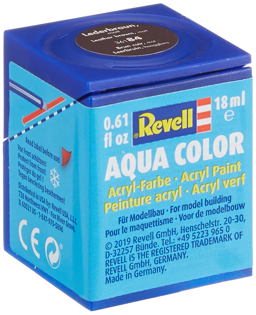 Peinture acrylique Revell Aqua Color 18 ml (finition mate marron cuir)