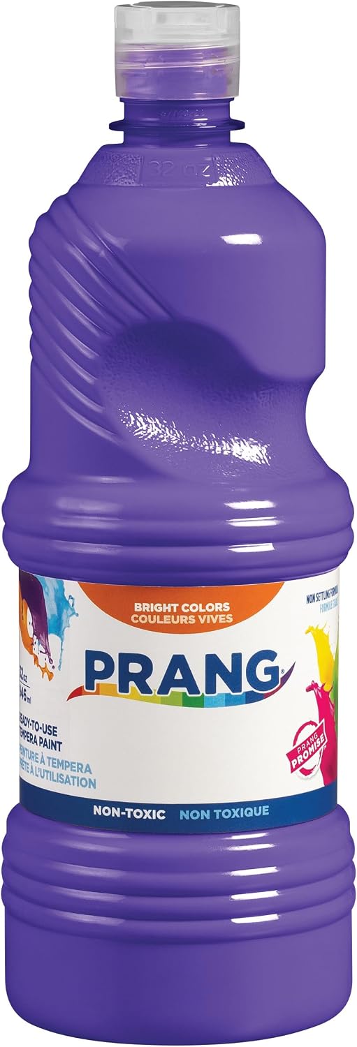 Prang Ready-to-Use Liquid Tempera Paint, Washable, Violet, 32 Fl Oz (23206)