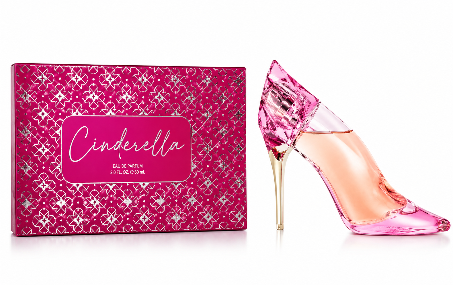 Disney Cinderella Pink Eau de Parfum for Women, Floral Fruity Fragrance, 2 Oz
