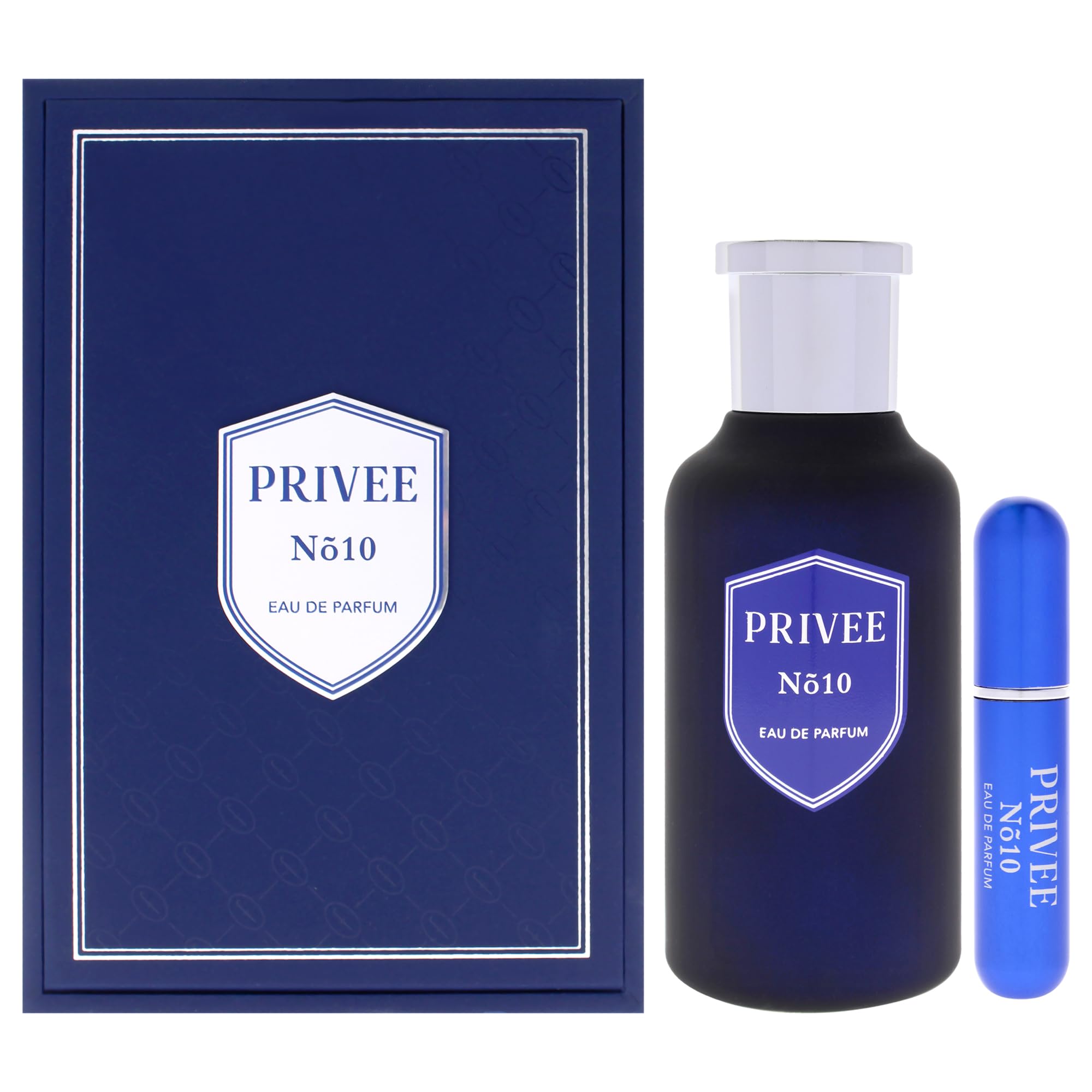 Flavia Privee No 10 Eau de Parfum for Men, Fresh Floral Fruity Fragrance with Citrus Musk and Woods, Refillable Atomizer, 3.4 oz Spray