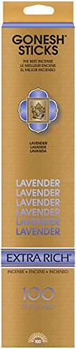 Gonesh Incienso Lavanda Extra Rico 100 Varillas