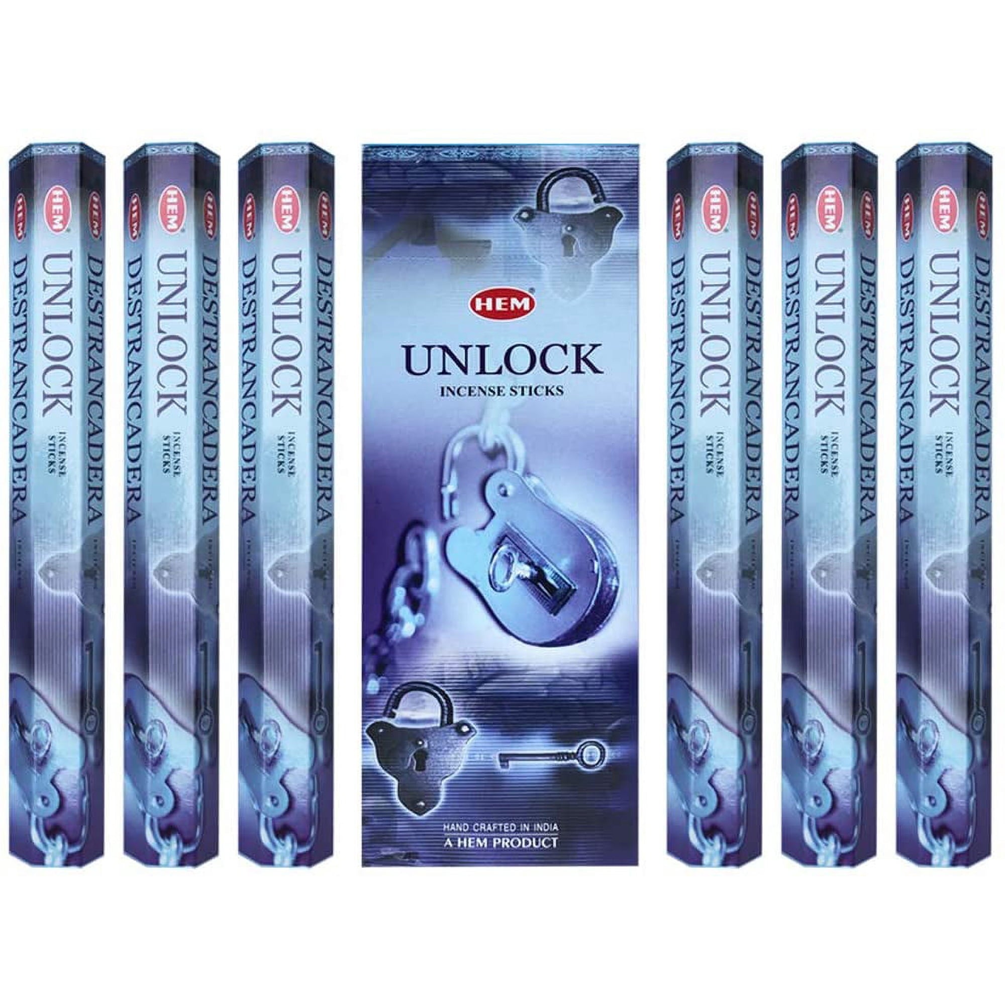 Hem Unlock Incense Sticks - 120 Stick Bulk Box (6 Inner Tubes of 20)