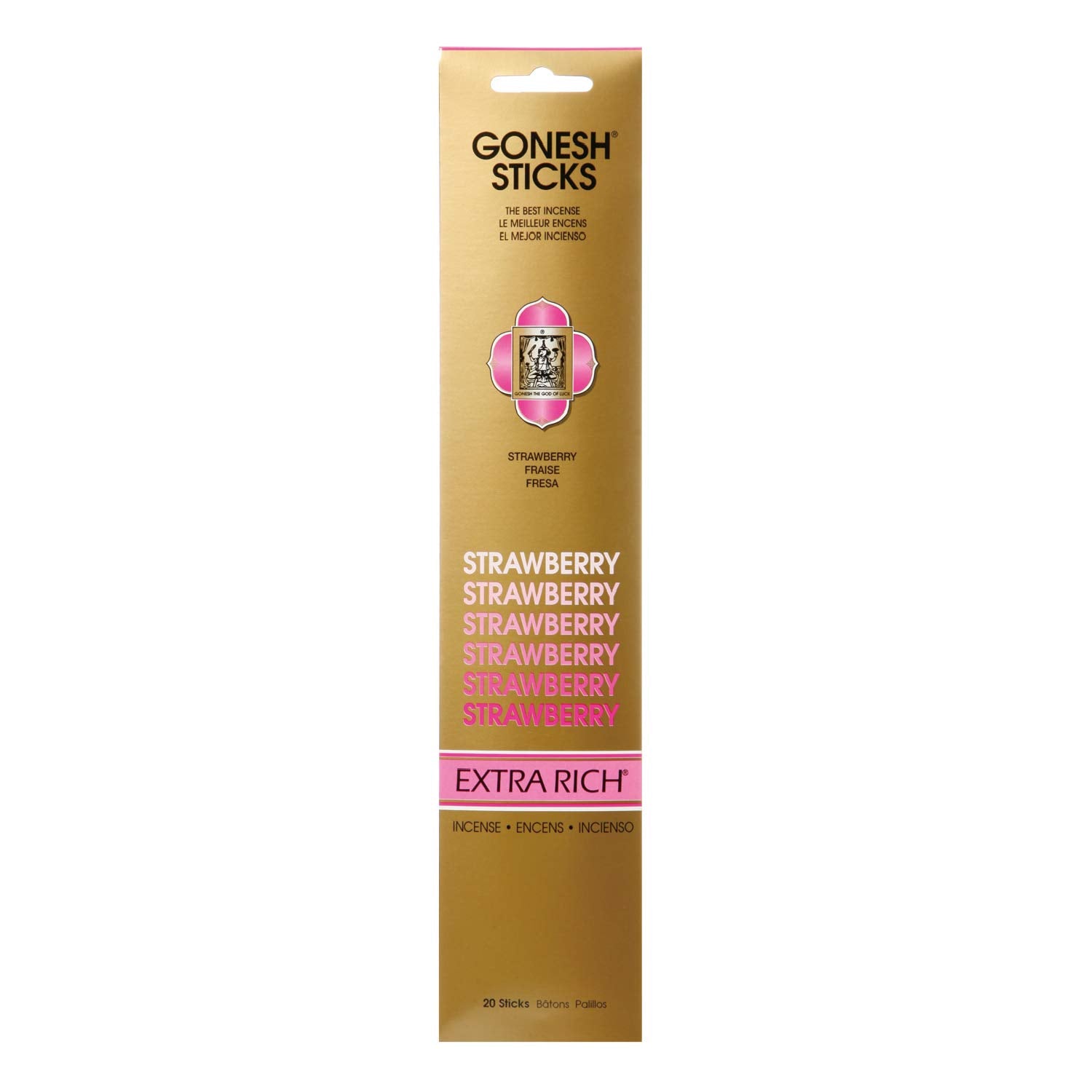 Gonesh Extra Rich Strawberry Incense 20 Sticks