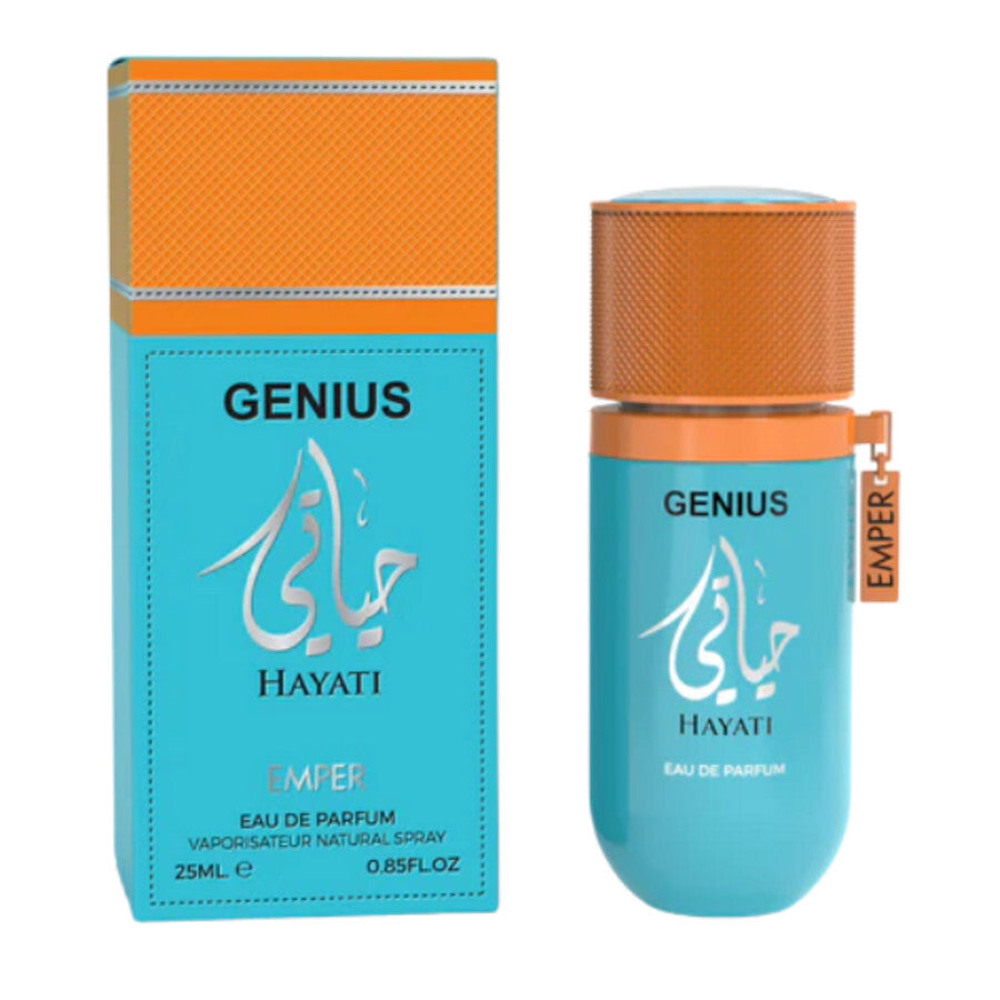 Emper Genius Hayatu Eau de Parfum Spray, 0.85 Fl Oz (25 ml)