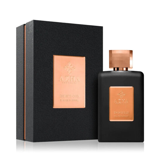 Azha Shahs Oud Eau de Parfum for Unisex Long-Lasting EDP Spray, 3.3 oz, Woody Oud Amber