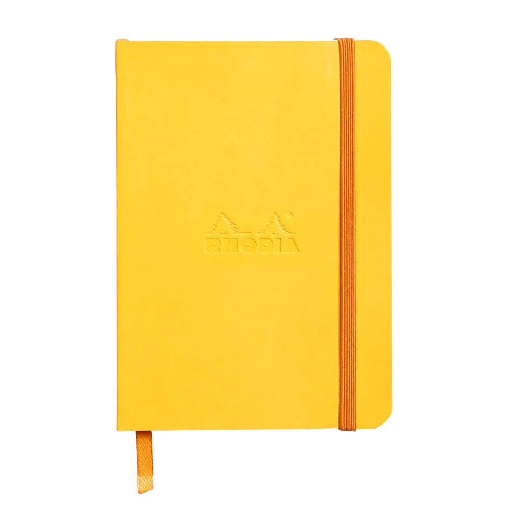 Carnet de notes Rhodia Rhodiarama Soft - 72 feuilles à pois - 4 x 5 1/2 - Jaune