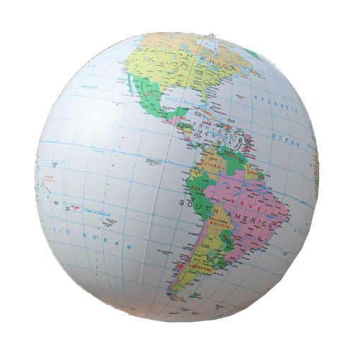 Replogle Inflatatable Globe 27", Light Blue 12"