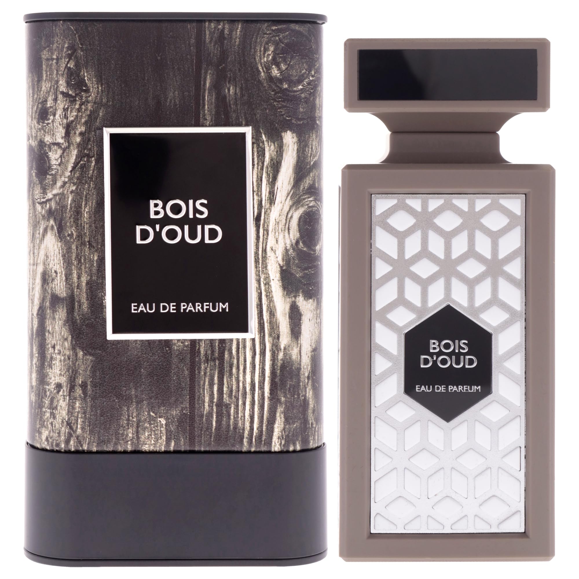 Flavia Bois DOud Eau de Parfum for Men, Woody Oud Fragrance with Cardamom Rosemary Amber and Vanilla, 3.0 oz Spray