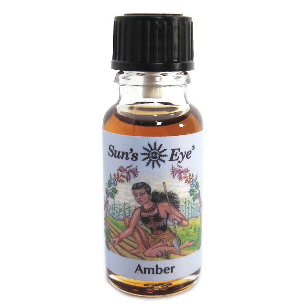 Sun's Eye Amber Herbal Fragrance Oil - 1/2 Ounce Bottle