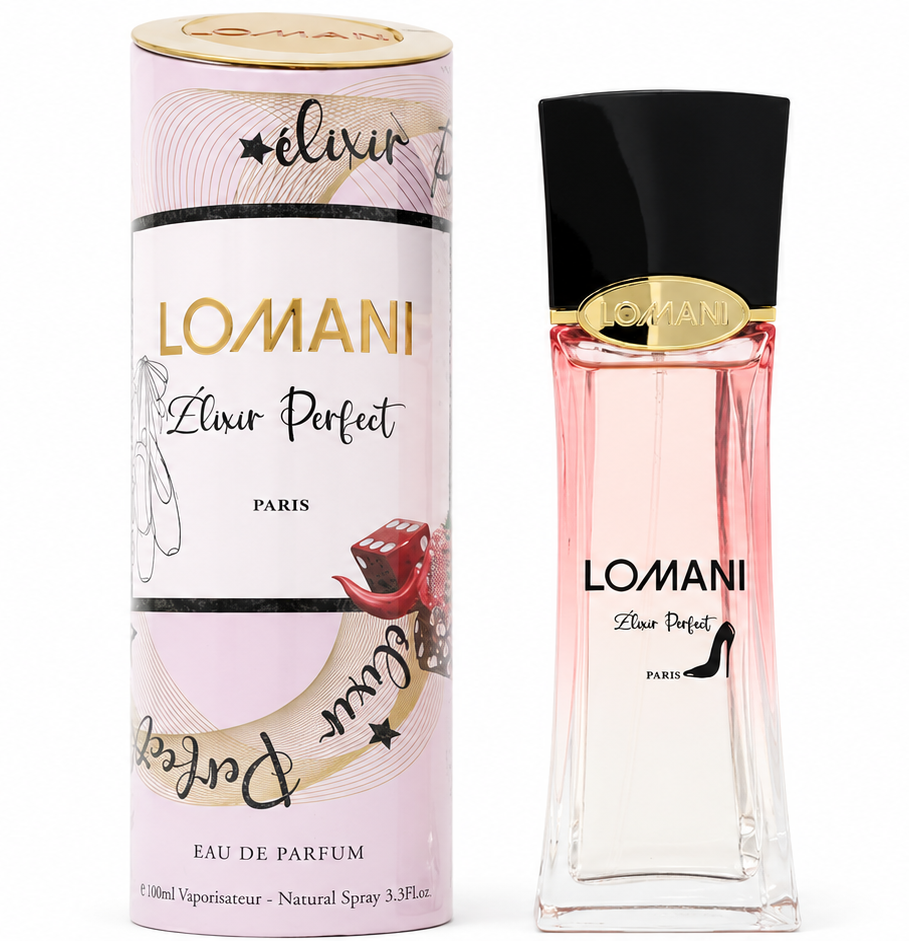 Lomani Elixir Perfect Eau de Parfum Women Floral Fruity Sweet Scent 3.3 oz Spray