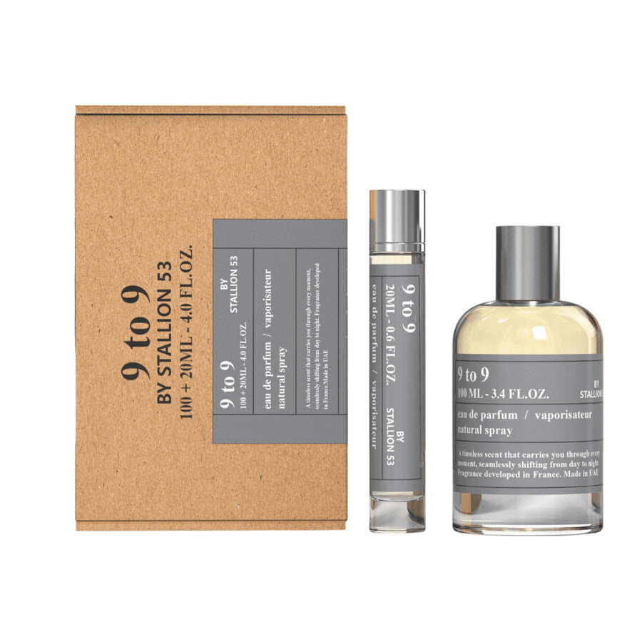 Emper 9 to 9 by Stallion 53 Eau de Parfum Spray, 3.4 Fl Oz + 20 ml