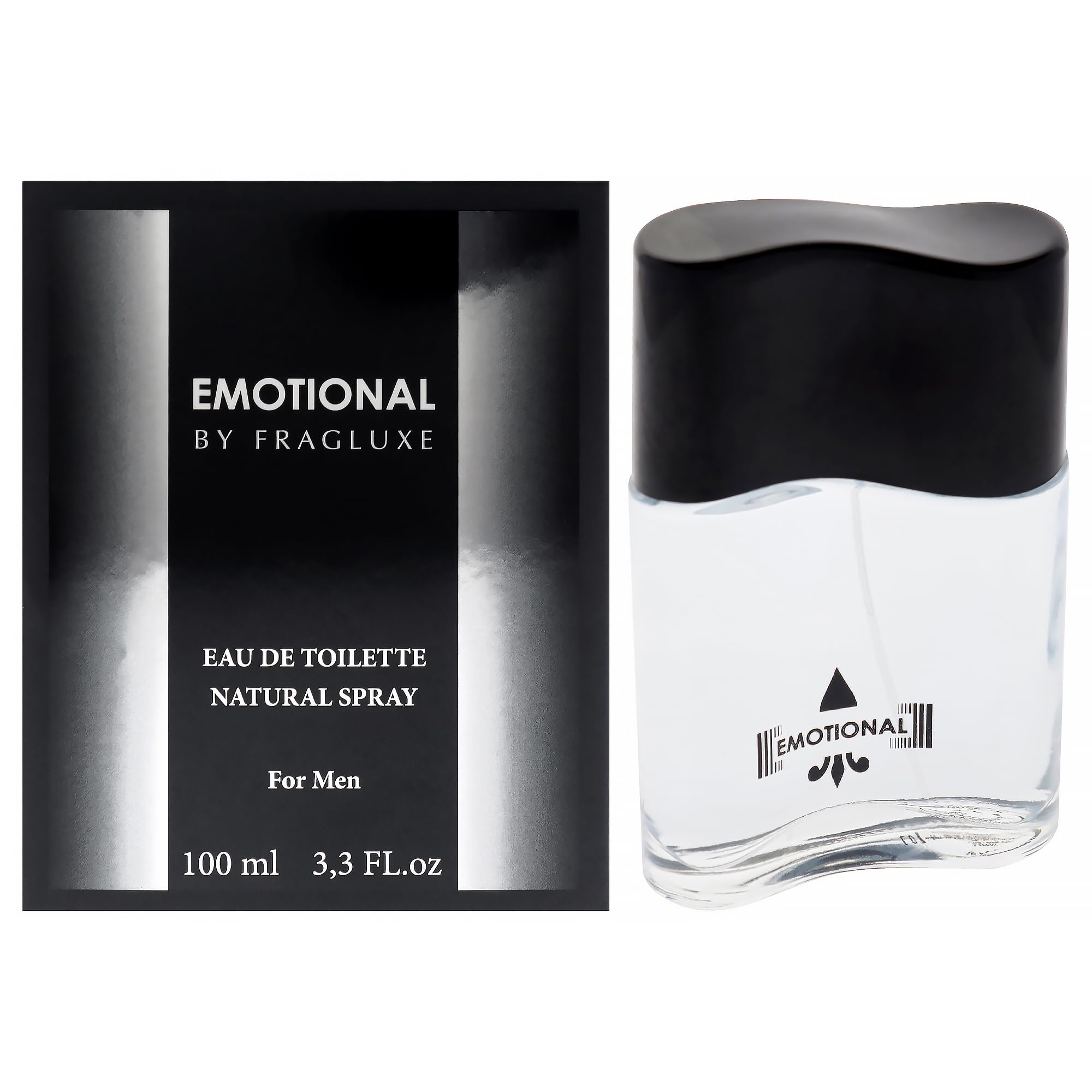 Fragluxe Emotional Eau de Toilette Men Aromatic Woody Scent 3.3 oz Spray