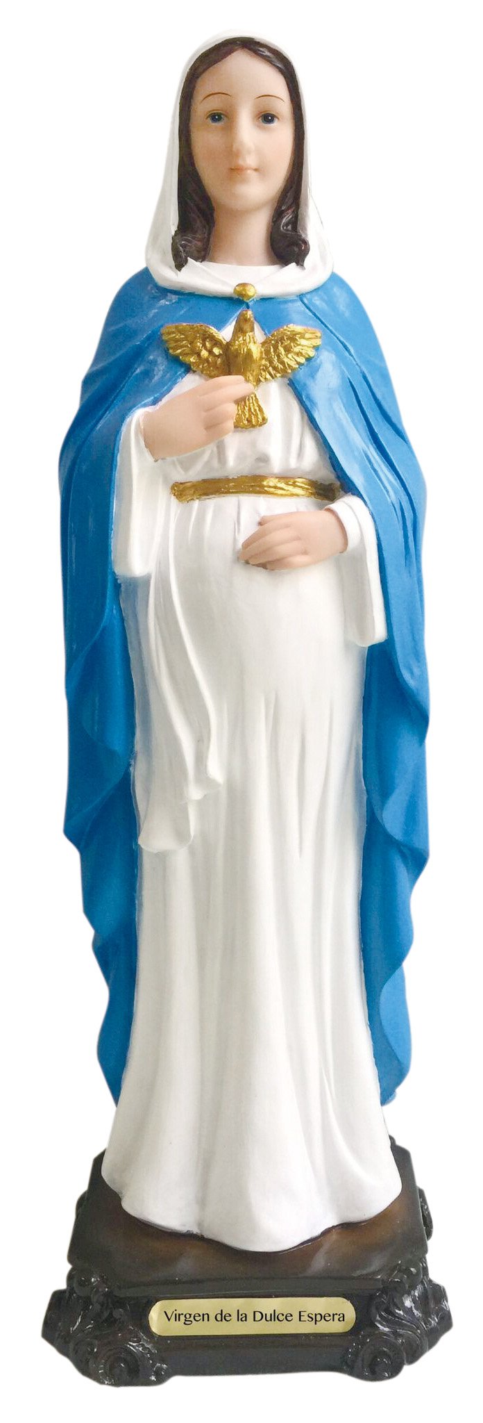 Love's Gift Nuestra Seora Virgen de la Dulce Espera Estatua Virgen Señora Dulce Espera Estatua Mujer Embarazada (12.5 pulgadas)