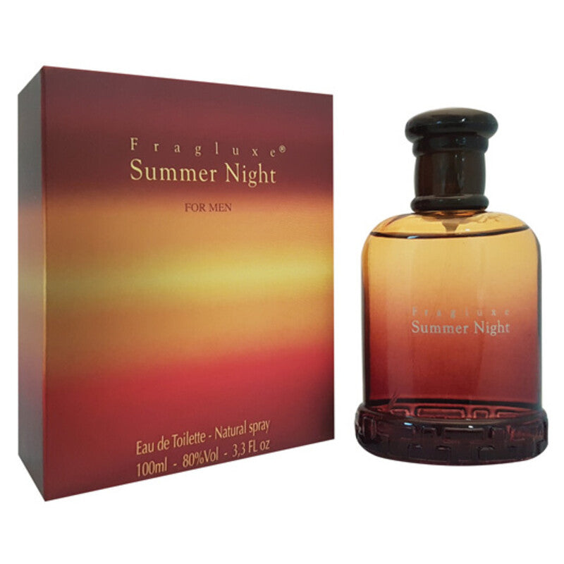 Fragluxe Summer Night Eau de Toilette Men Spicy Woody Scent 3.3 oz Spray