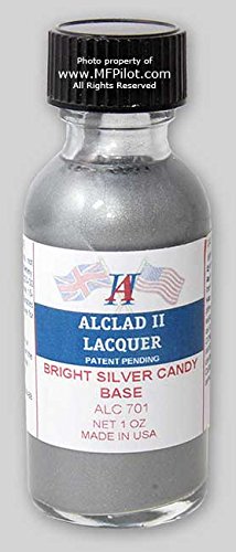 Base de caramelo plateada brillante Alclad II ALC701 de 1 oz de Alclad II