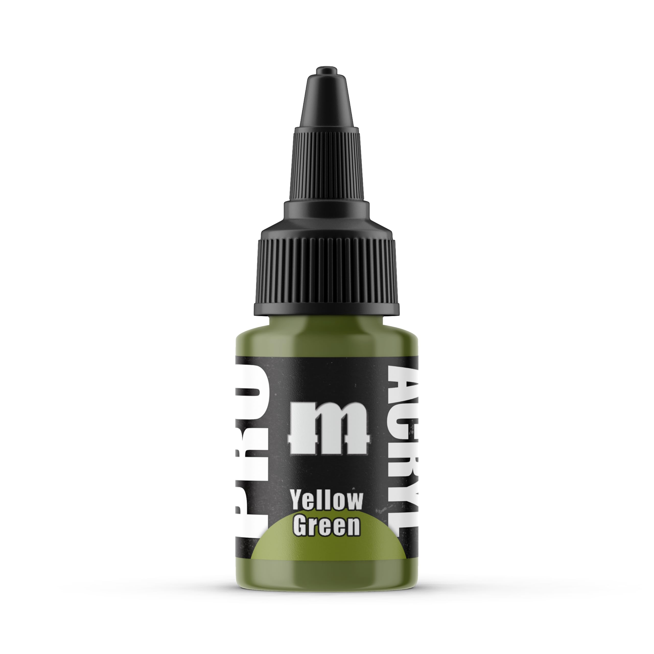 Monument Hobbies Pro Acryl Yellow Green Miniature Acrylic Paint, 22ml