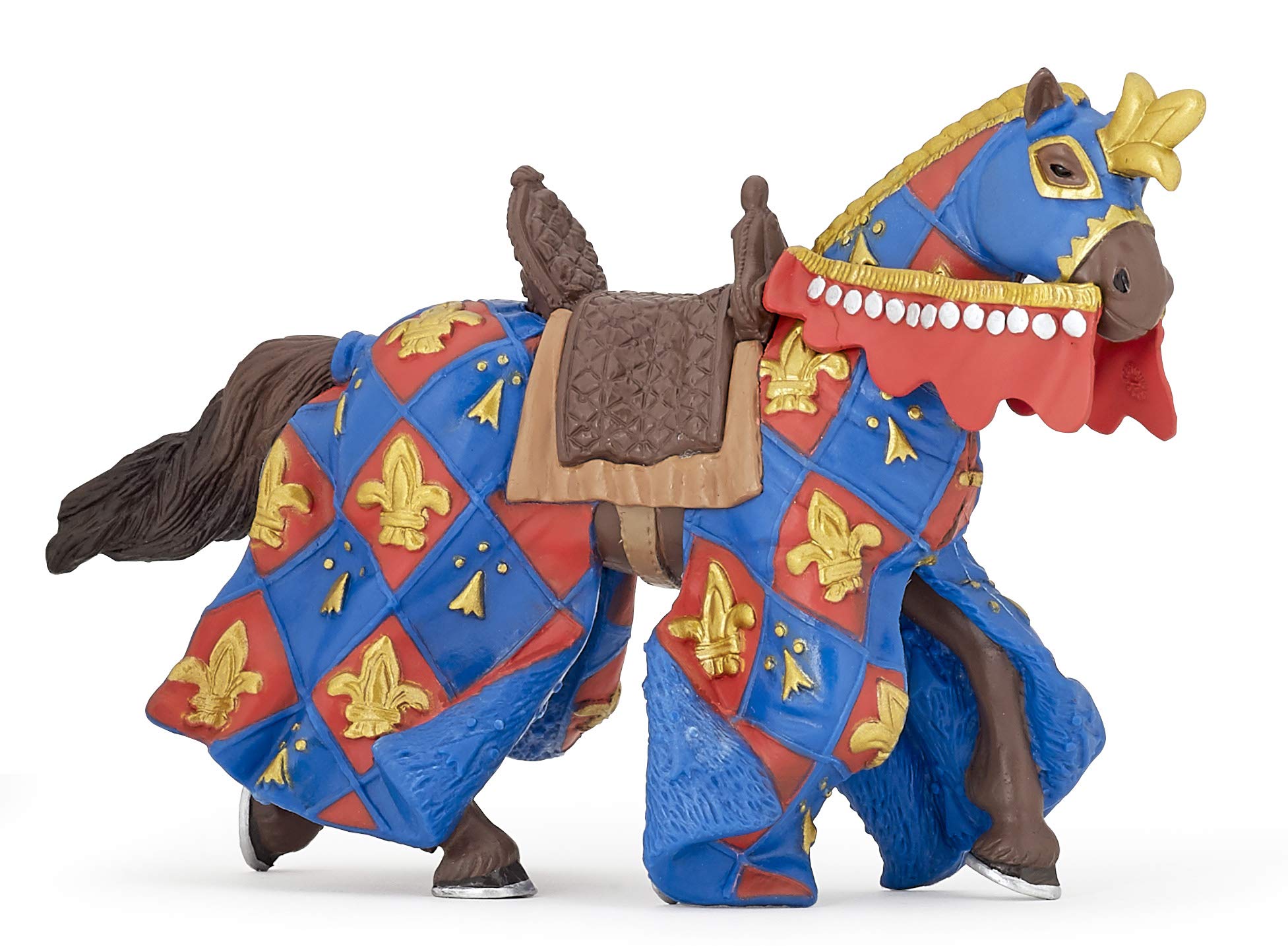 Papo Blue Fleur De LYS Figura de caballo, multicolor