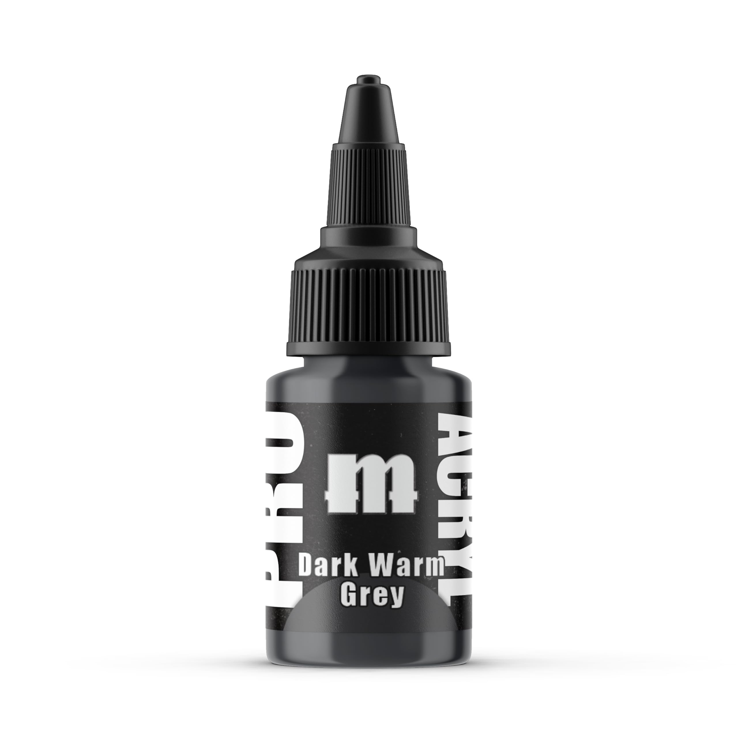 Monument Hobbies Pro Acryl Dark Warm Grey Miniature Acrylic Paint, 22ml